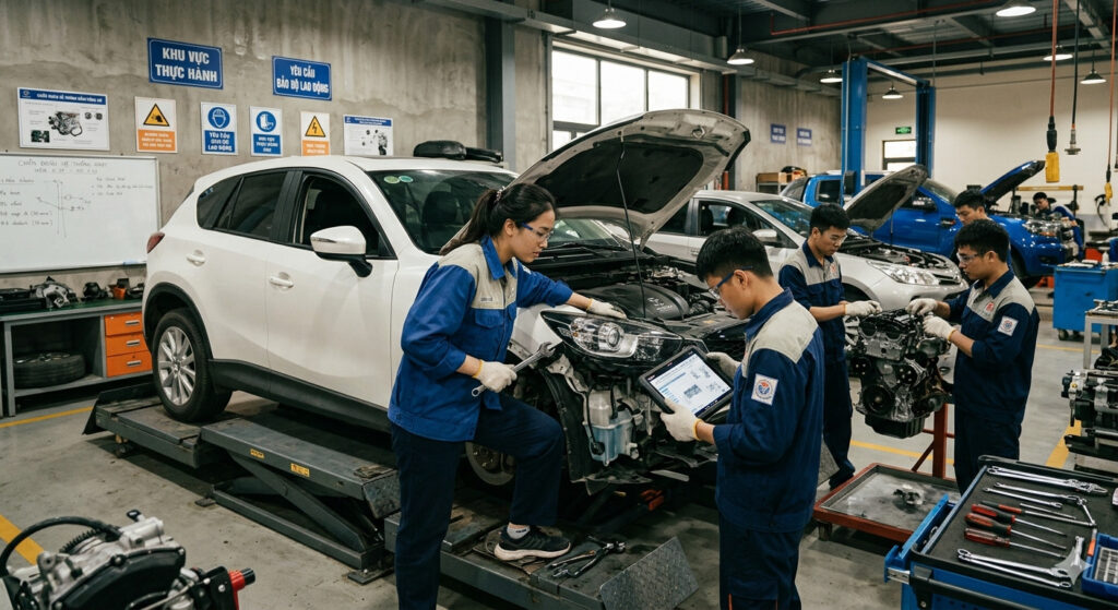 Học phí ngành công nghệ kỹ thuật ô tô là bao nhiêu năm 2026?
