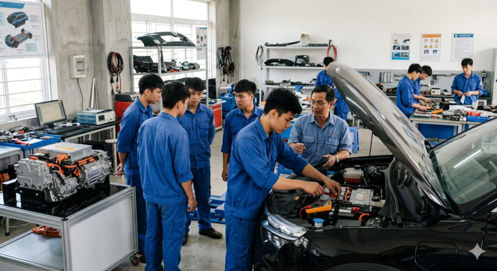 Học phí ngành Công nghệ ô tô điện là bao nhiêu?