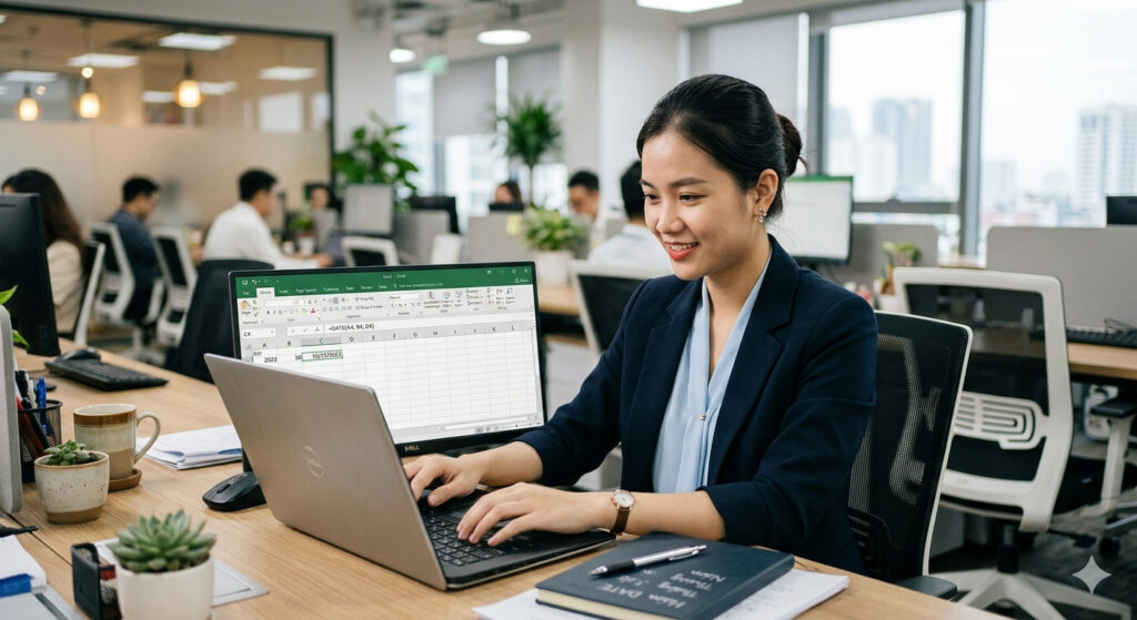 Hàm DATE trong Excel