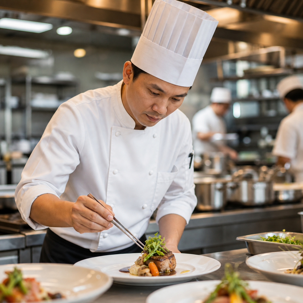 Giáo viên mầm non hướng dẫn trẻ