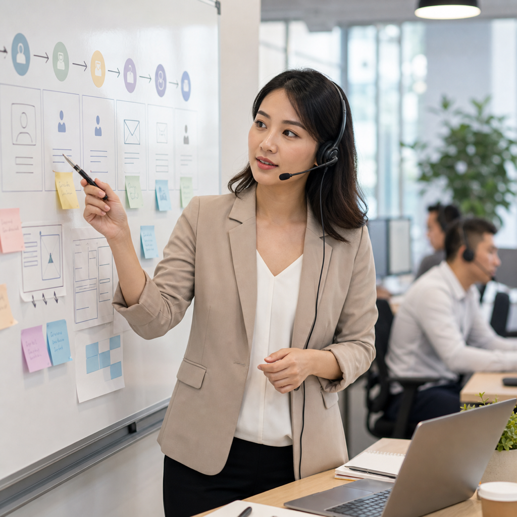 nhân viên thảo luận về đề nghị giữ lại với quản lý nhân sự tại văn phòng
