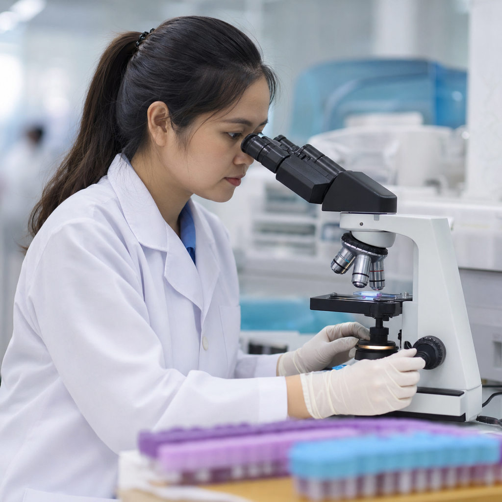 kỹ thuật viên xét nghiệm huyết học