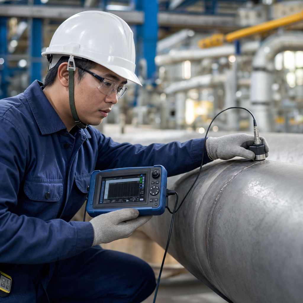 kỹ thuật viên kiểm tra không phá hủy NDT