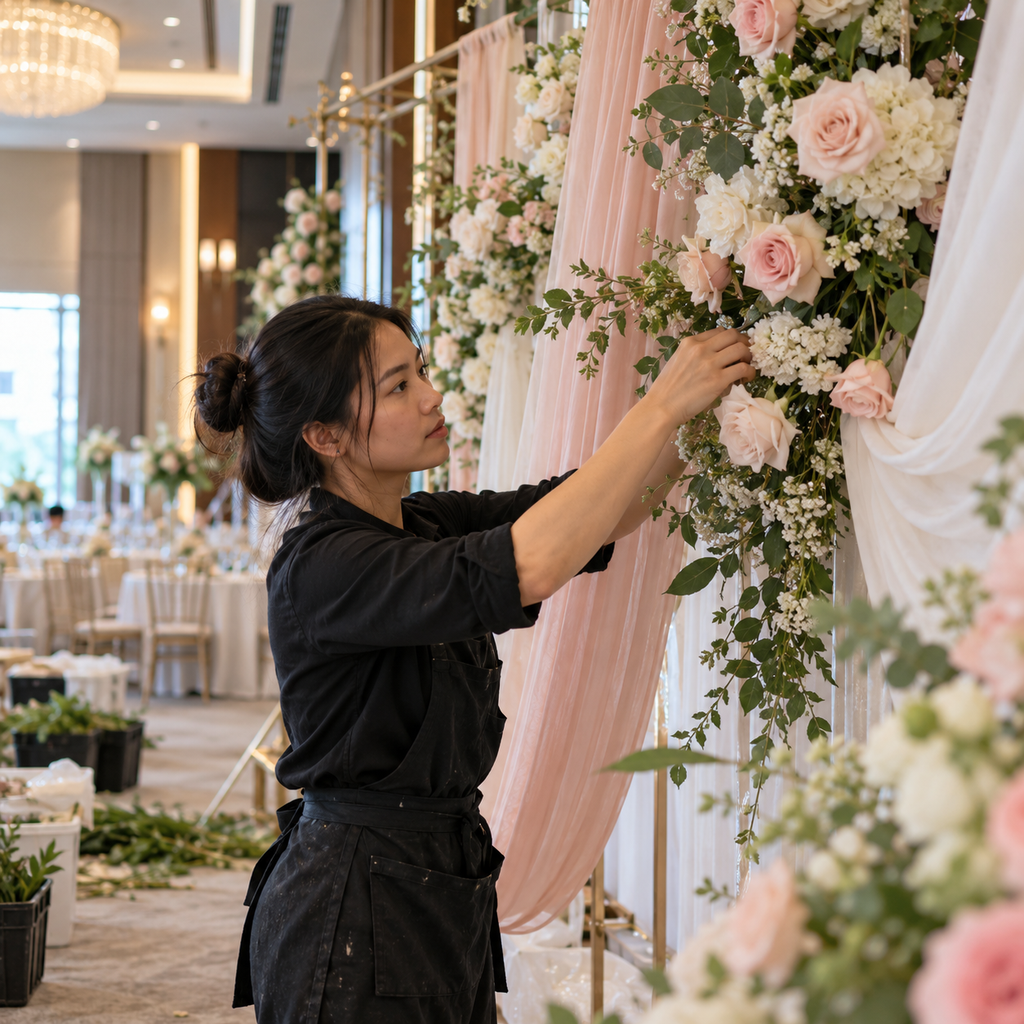 nghề trang trí tiệc event decor