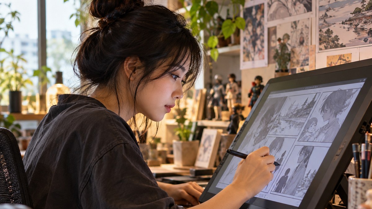 nghề vẽ truyện tranh comic artist