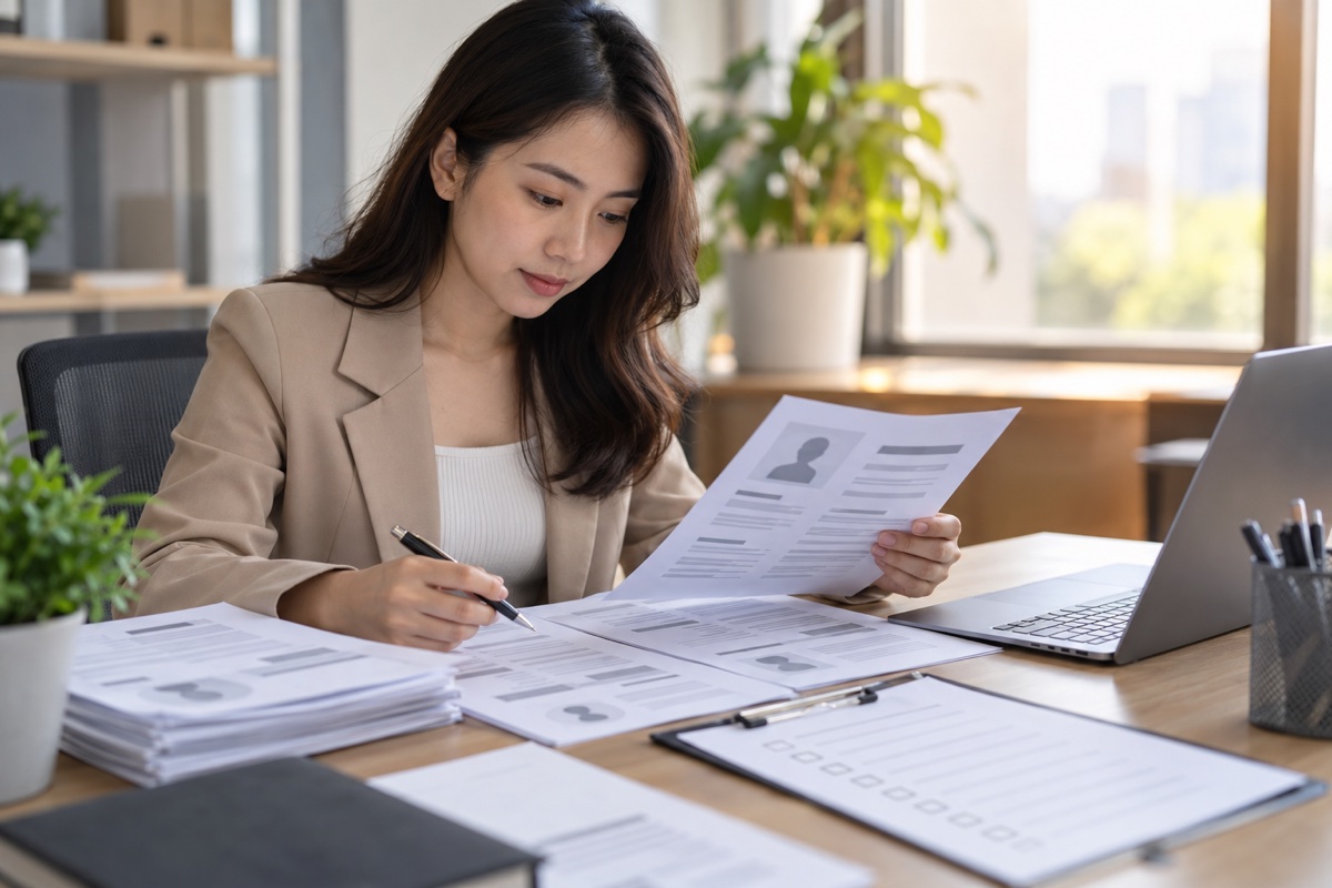 Checklist sàng lọc CV dành cho HR mới – nhân sự đối chiếu hồ sơ ứng viên