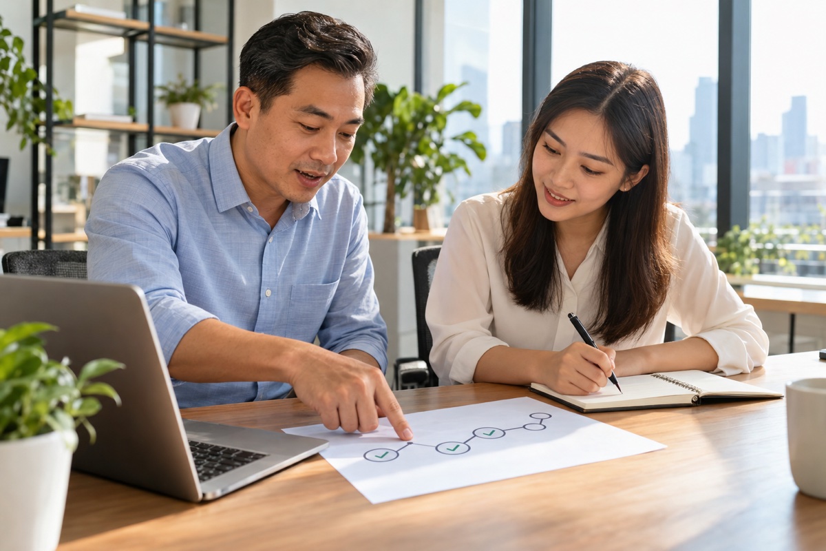 Giao việc hiệu quả – quản lý trao đổi rõ yêu cầu và mốc kiểm tra với nhân viên